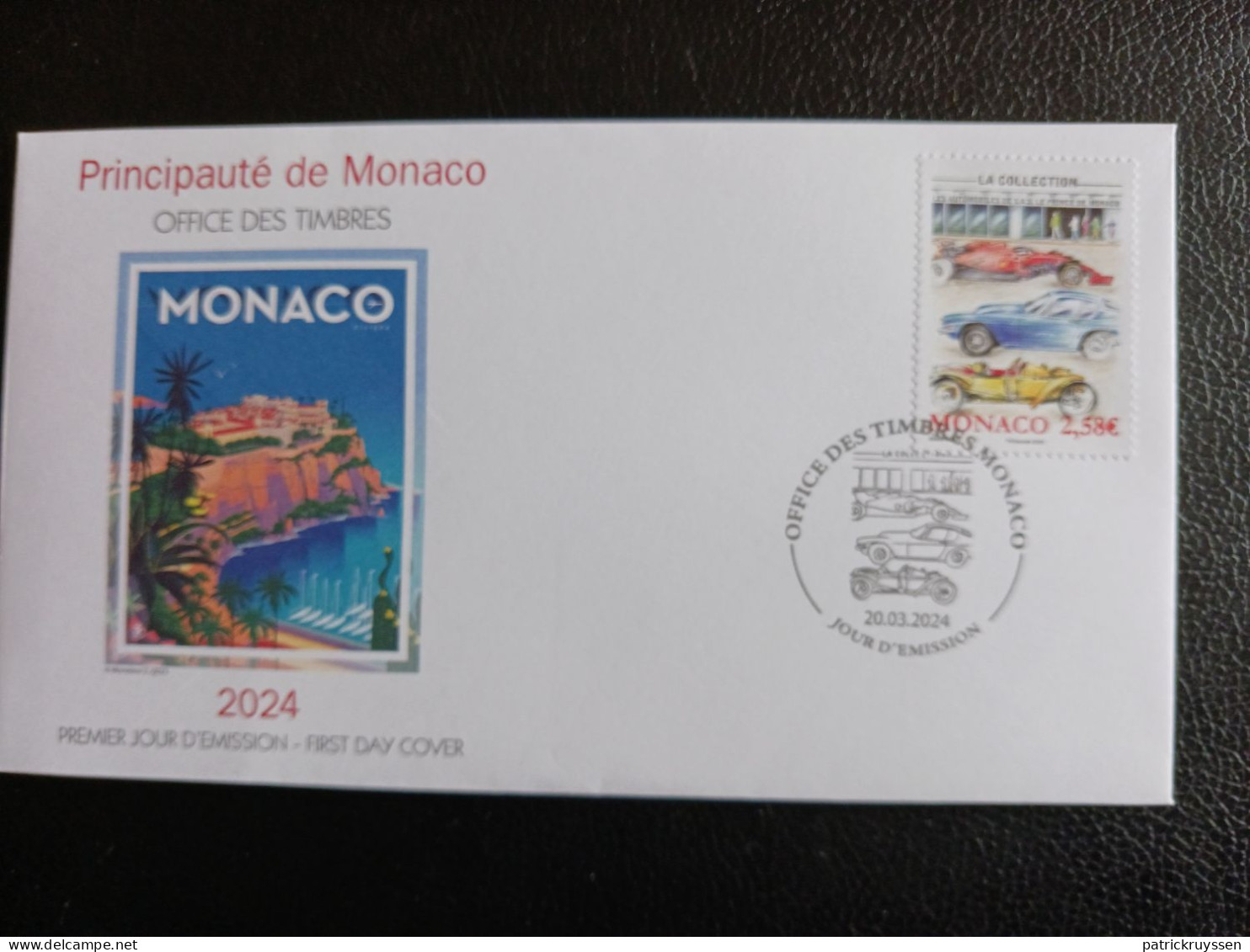 Monaco 2024 Classic Cars Collection  H.S.H The Prince Rainier Auto Formula 1v FDC PJ - Ungebraucht