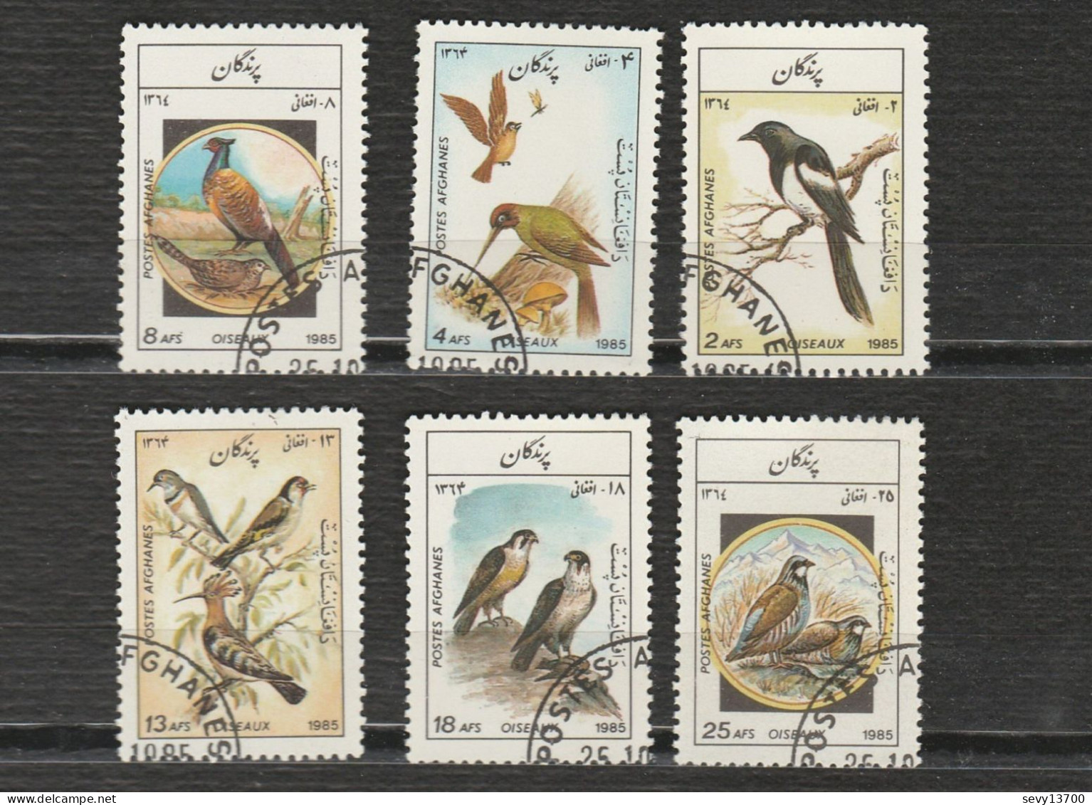 Afghanistan Lot De 15 Timbres Oiseaux (6) Motos (6) Autos (3) - Afganistán