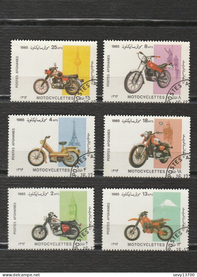 Afghanistan Lot De 15 Timbres Oiseaux (6) Motos (6) Autos (3) - Afganistán