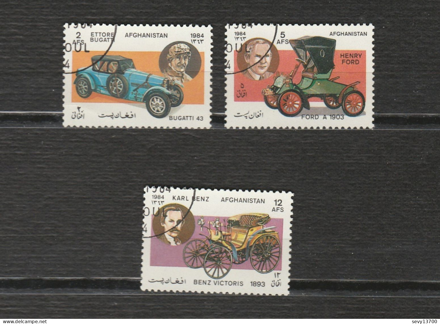 Afghanistan Lot De 15 Timbres Oiseaux (6) Motos (6) Autos (3) - Afganistán