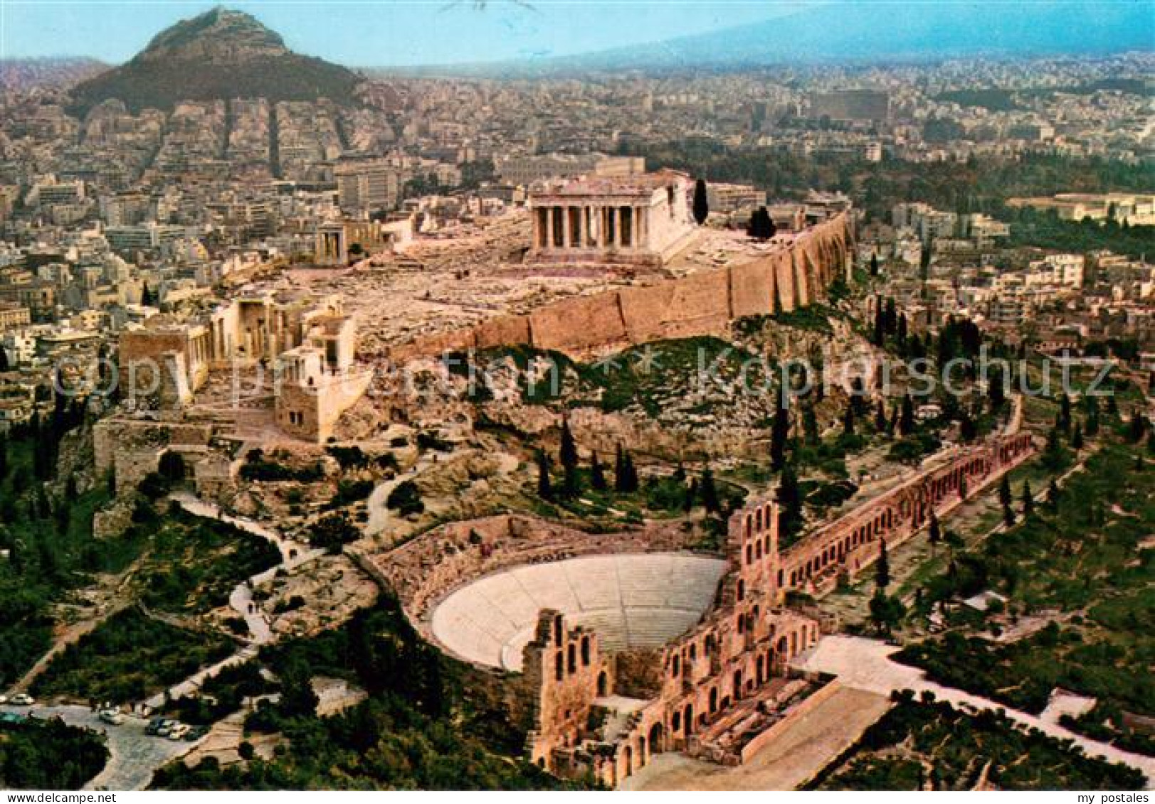 73748053 Athen Griechenland Fliegeraufnahme Mit Akropolis Athen Griechenland - Grecia