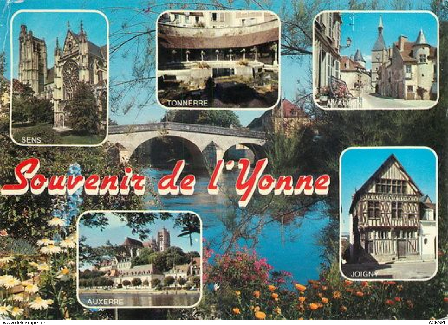 Tonnerre Sens Avallon Joigny  SOUVENIR  19  (scan Recto-verso)MA2010Ter - Tonnerre