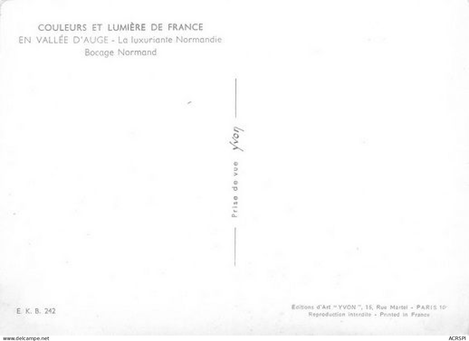 Vallée D'auge Bocage Normand Mezidon 34   (scan Recto-verso)MA2010Bis - Livarot