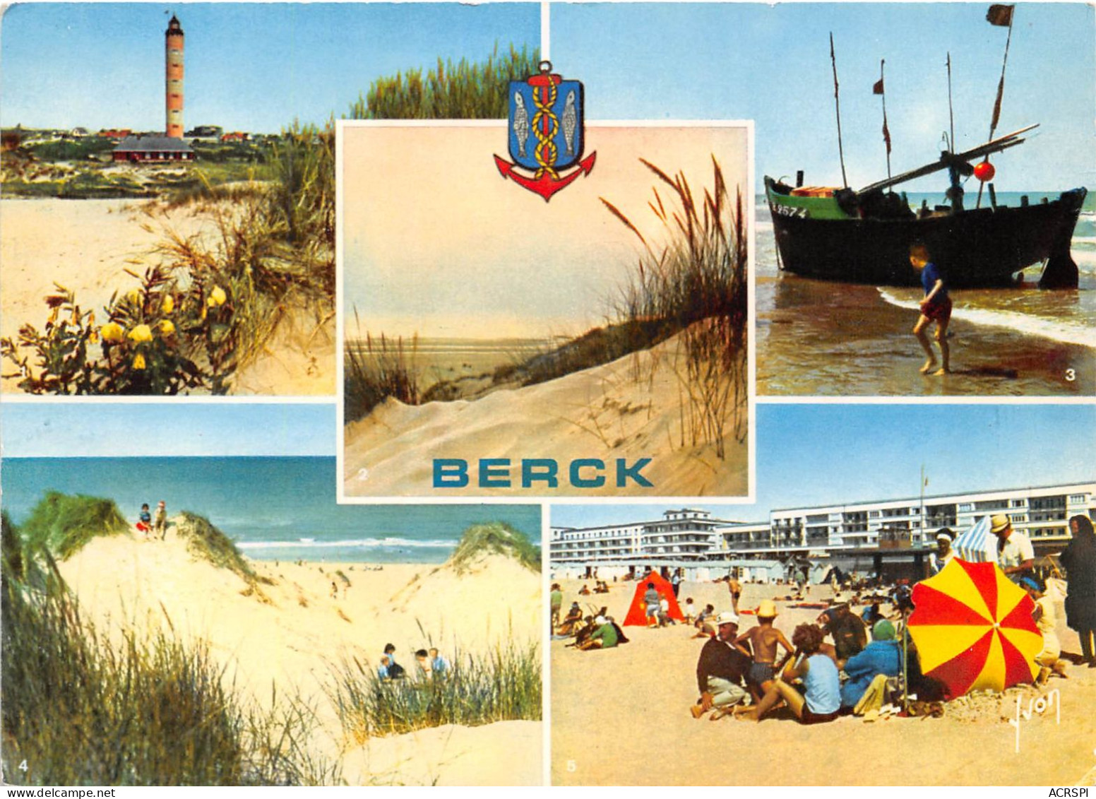 BERCK Le Phare Crepuscule Sur Les Dunes Bateaux Berkois 15(scan Recto-verso) MA2008 - Berck