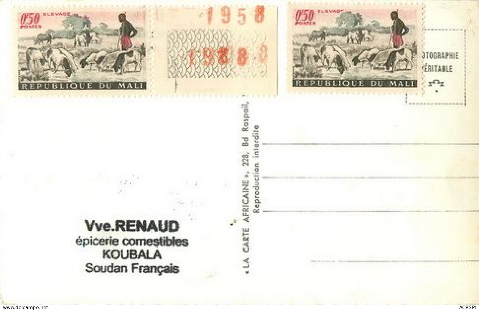 MALI Ancien Soudan Francais  KOUBALA   Les Enfants  38  (scan Recto-verso)MA2007Ter - Malí