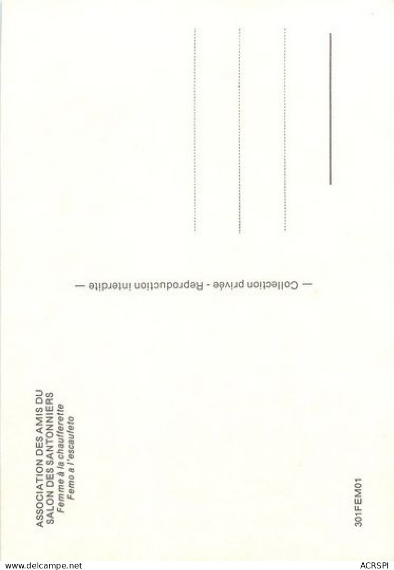 ARLES  SANTONS  Femo A L'escaufeto Salon International Des Santonniers D'Arles Sur Rhône 27 (scan Recto-verso)MA2006Ter - Arles