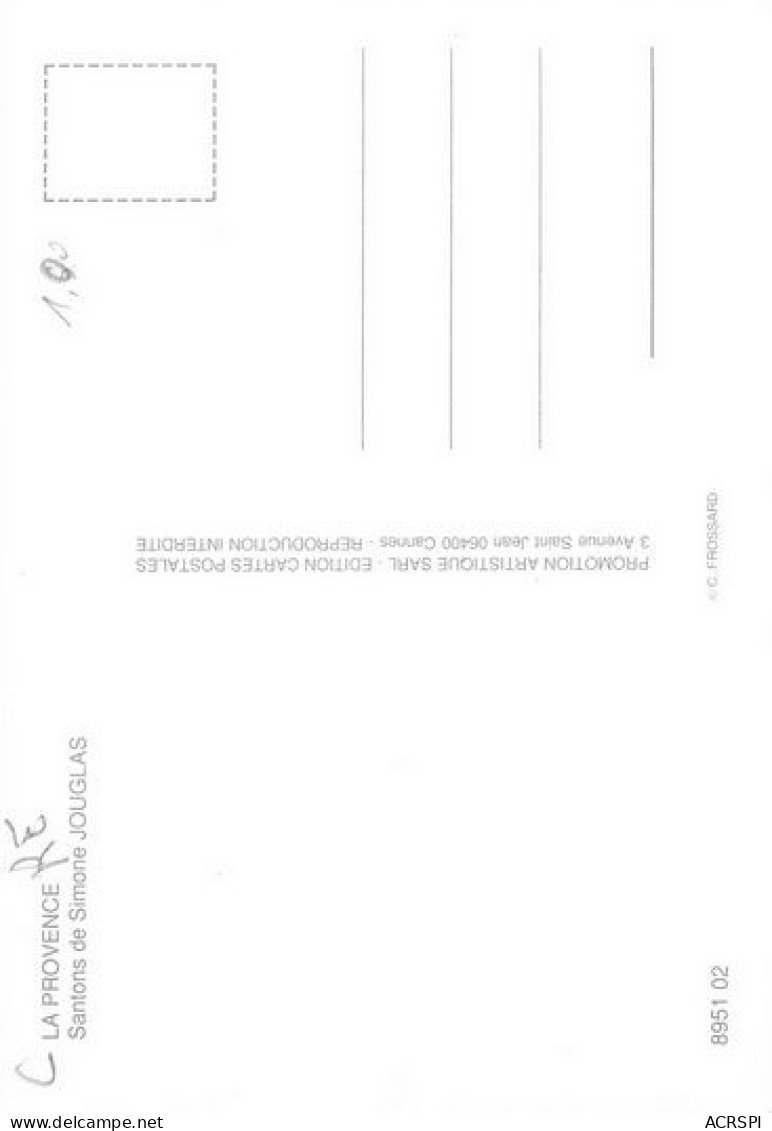 SANTON Simone Jouglas  Chemin De Palama Marseille   Couple  19  (scan Recto-verso)MA2006Bis - Zonder Classificatie