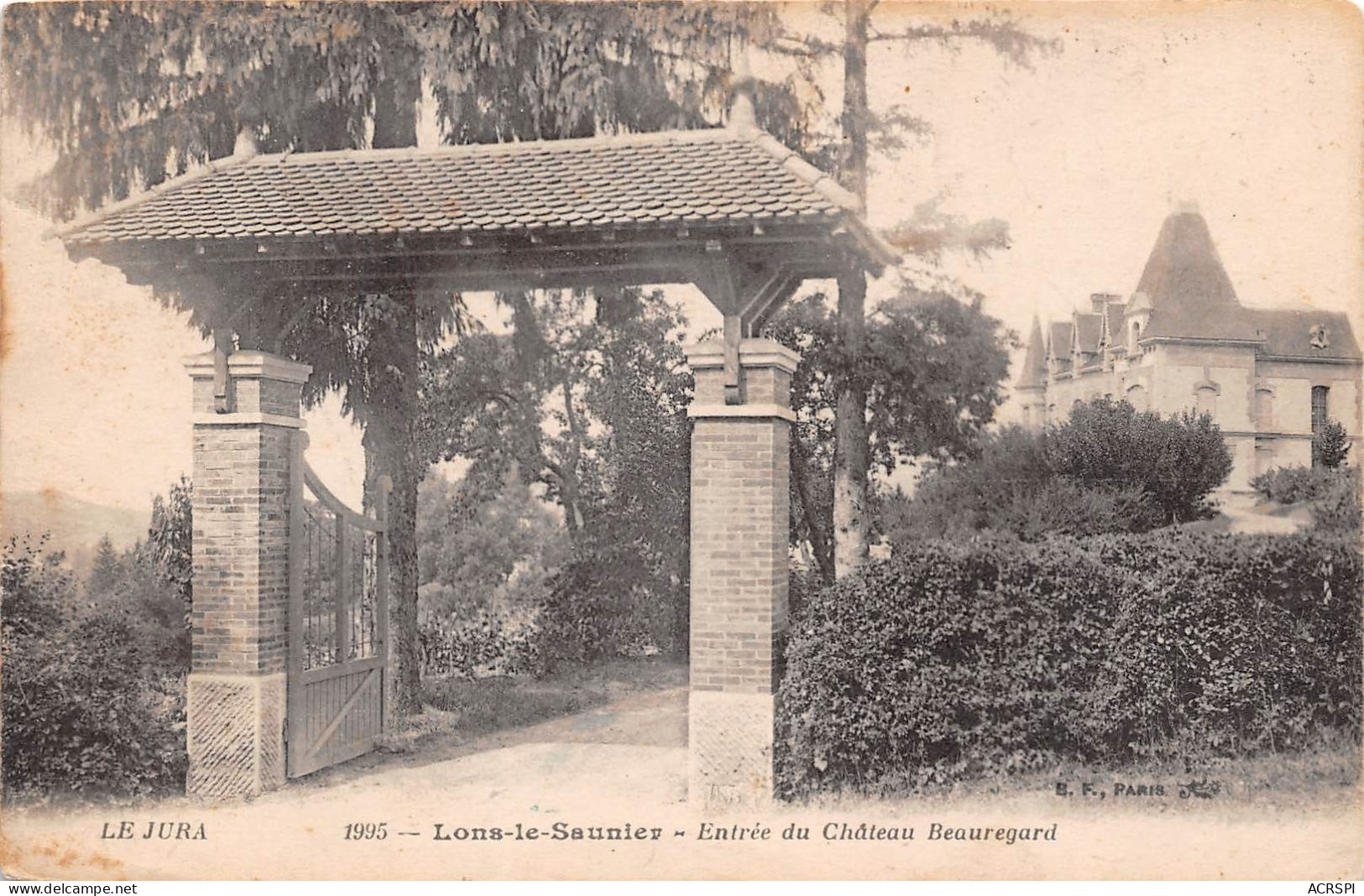 LONS LE SAUNIER Entree Du Chateua Beuaregard 18(scan Recto-verso) MA2006 - Lons Le Saunier