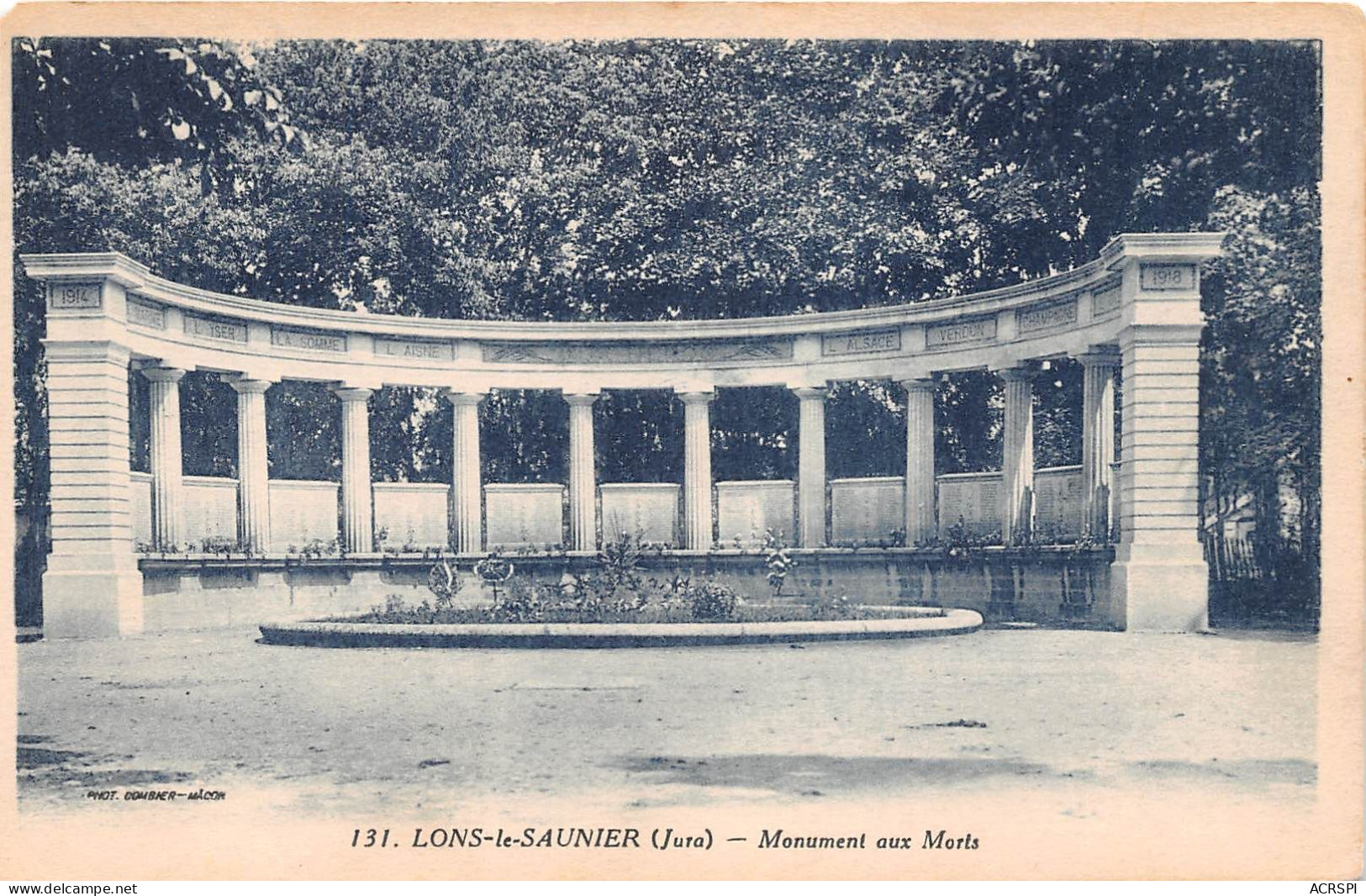 LONS LE SAUNIER Monument Aux Morts 22(scan Recto-verso) MA2006 - Lons Le Saunier