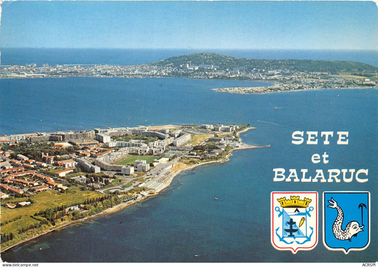 BALARUC LES BAINS SETE Balruc Les Bains En Premier Plan Sete Et Le Mont Saint Clair 5(scan Recto-verso) MA2005 - Sete (Cette)