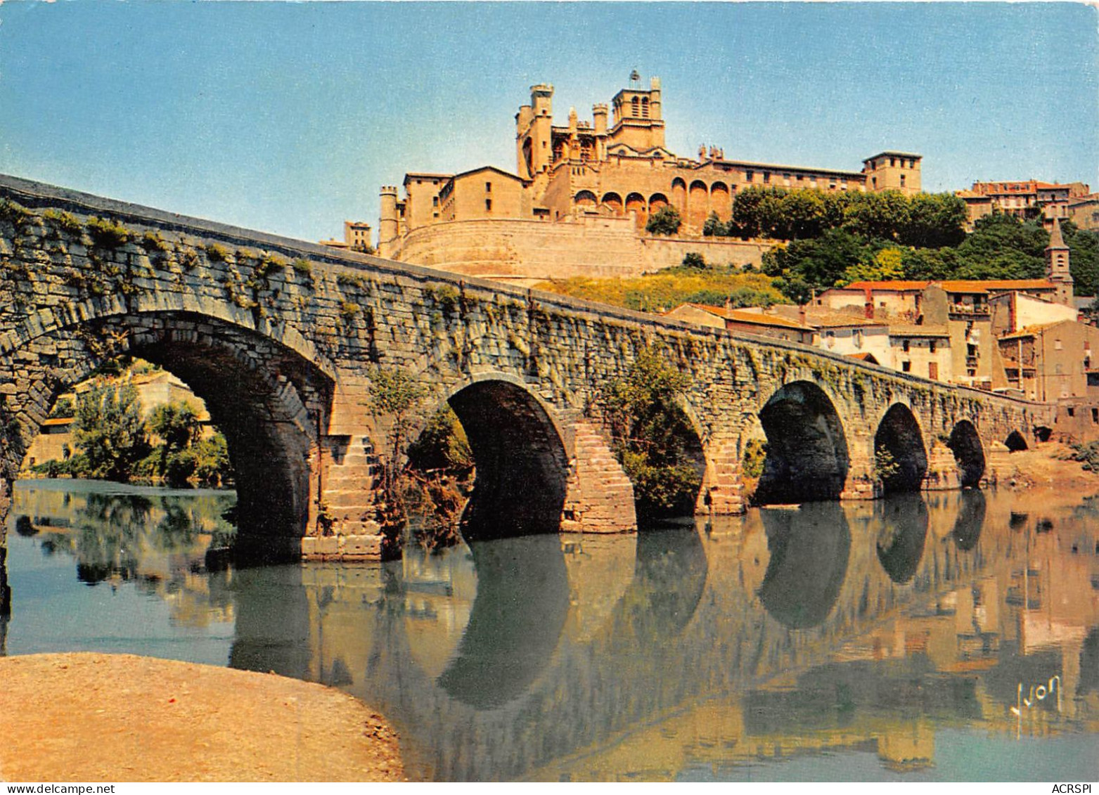 BEZIERS Le Vieux Pont Sur L Orb Domine Par La Cathedrale St Nazaire 1(scan Recto-verso) MA2005 - Beziers