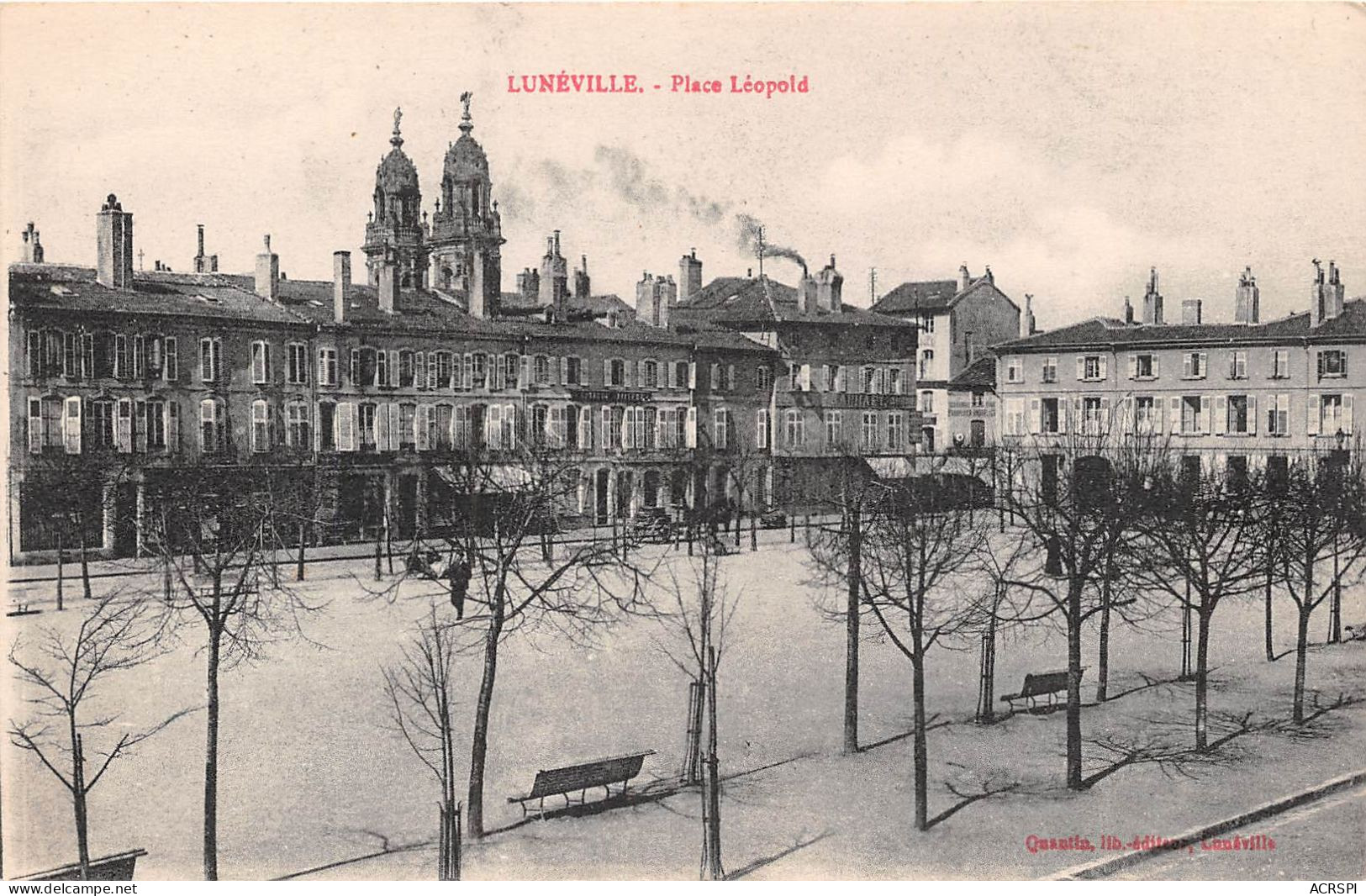 LUNEVILLE Place Leopole  8(scan Recto-verso) MA2003 - Luneville