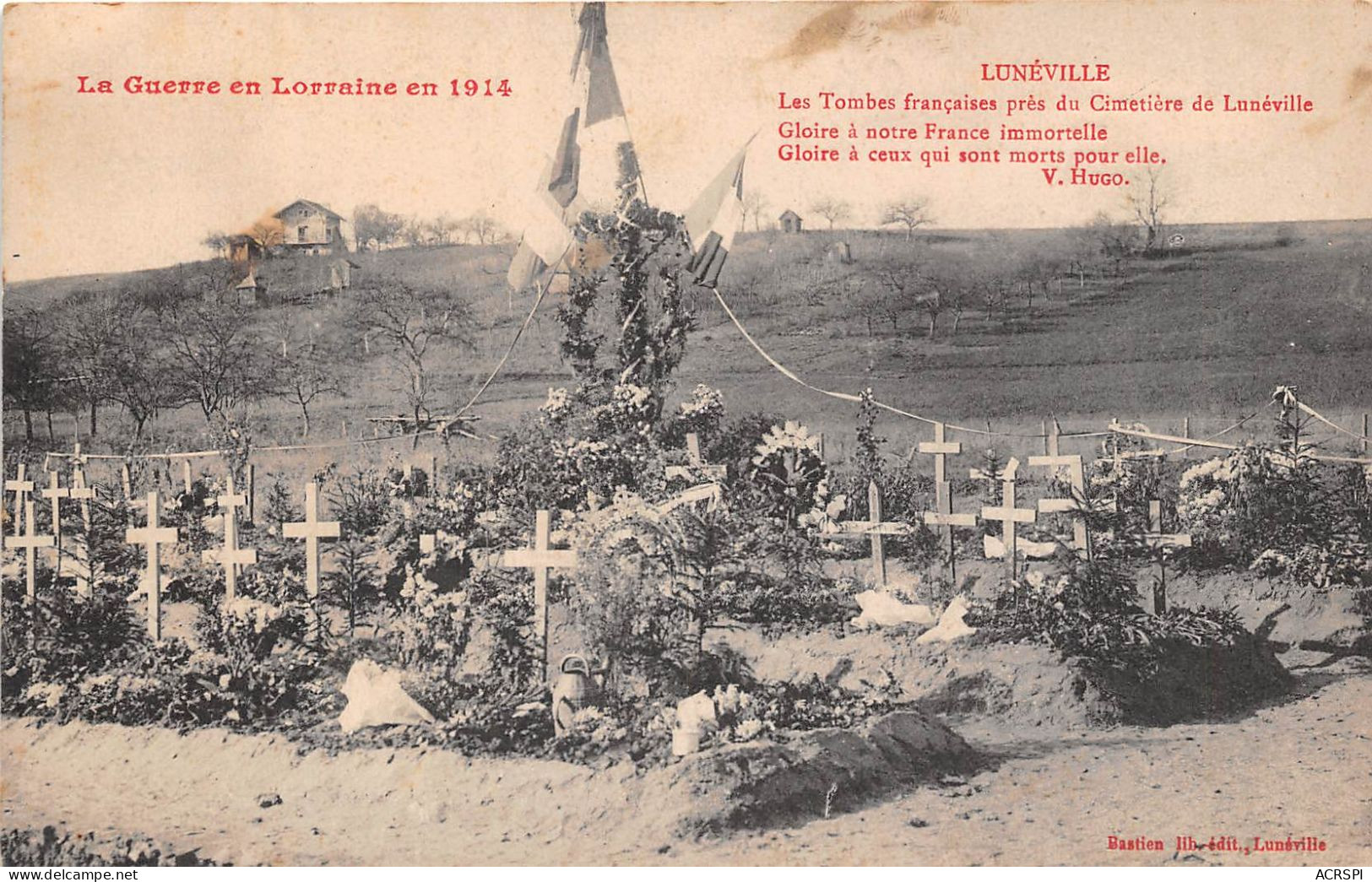 LUNEVILLE Les Tombes Francaises Pres Du Cimetiere De Luneville 12(scan Recto-verso) MA2003 - Luneville