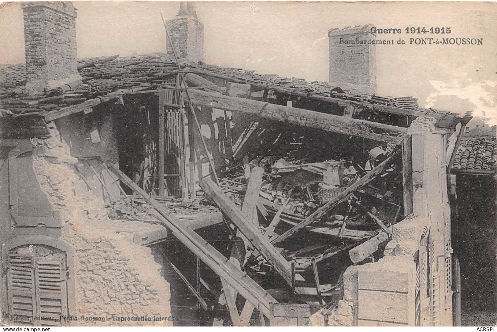 PONT A MOUSSON Bombardement De PONT A MOUSSON Guerre 1914 1915 3(scan Recto-verso) MA2003 - Pont A Mousson