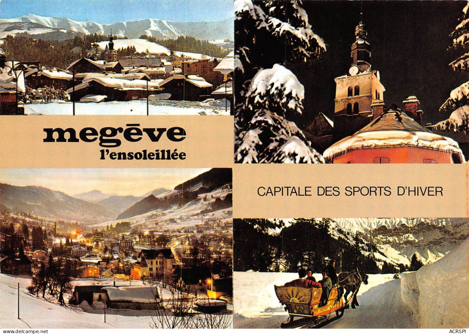 MEGEVE L Ensoleillee Capitale Des Sports D Hiver 5(scan Recto-verso) MA2000 - Megève