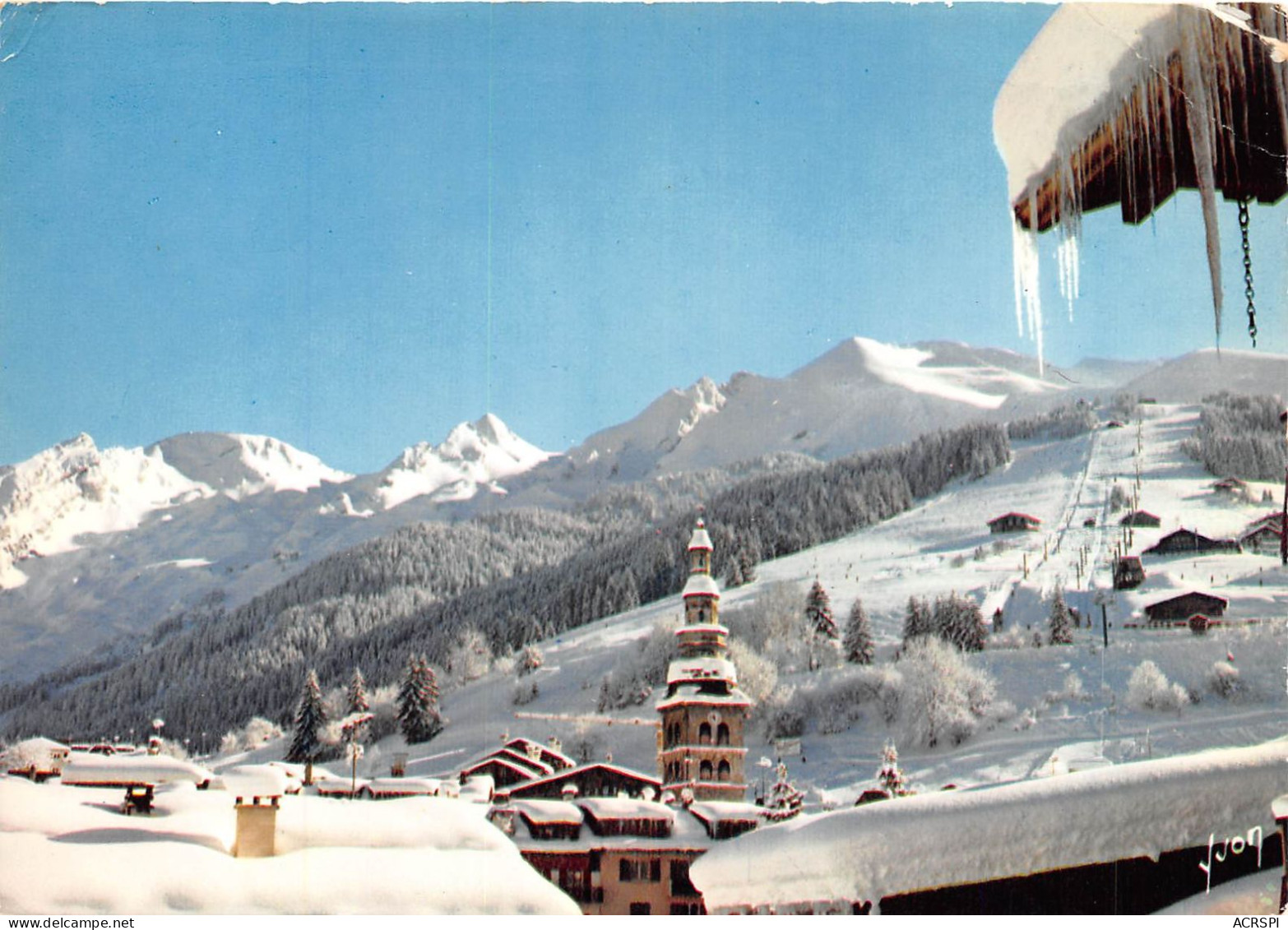 LA CLUSAZ Vue Sur Les Pistes Bassonet La Ruade Cret Du Merle 17(scan Recto-verso) MA2000 - La Clusaz