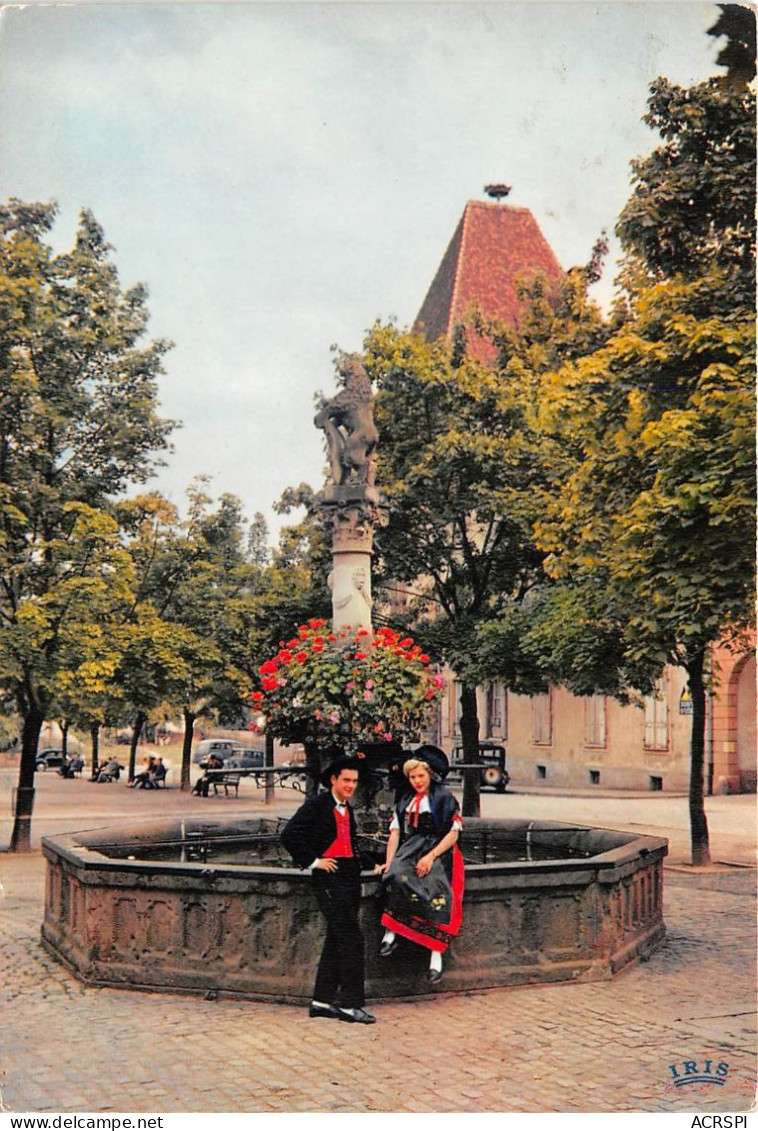 Fontaine En Gres Rouge De 1576 A MUNSTER 14(scan Recto-verso) MA2025 - Munster