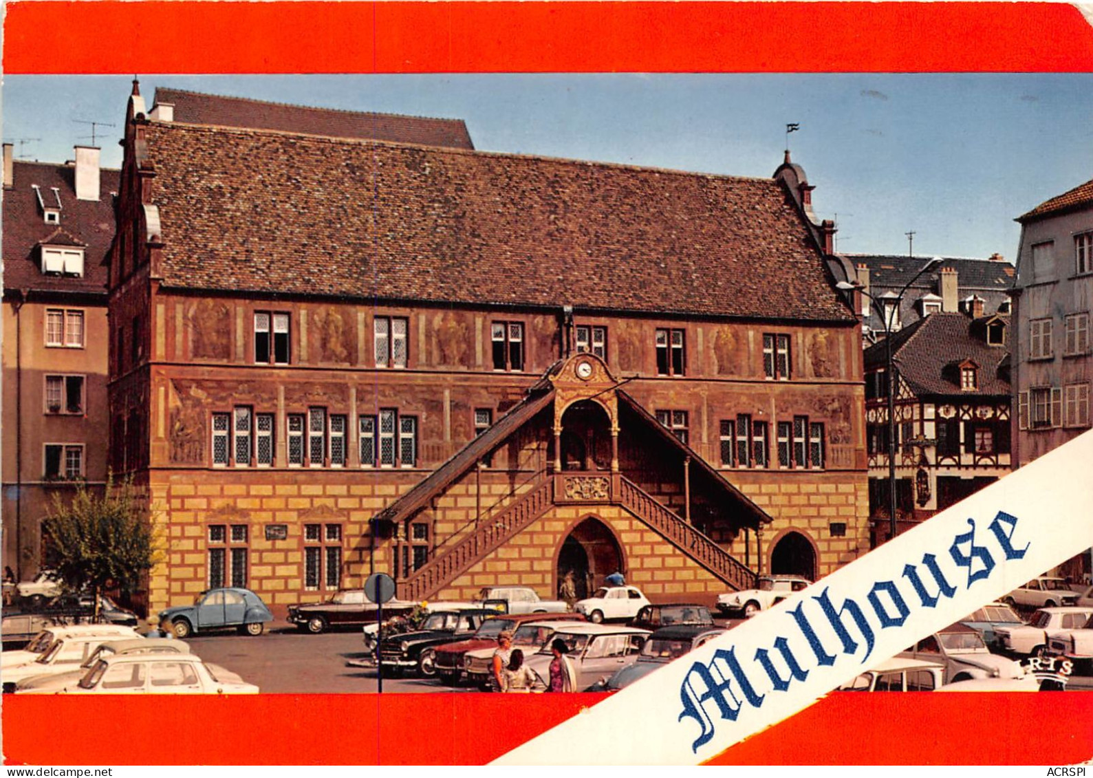 MULHOUSE L Hotel De Ville Magnifique Monument De La Renaissance Rhenane 15(scan Recto-verso) MA2025 - Mulhouse