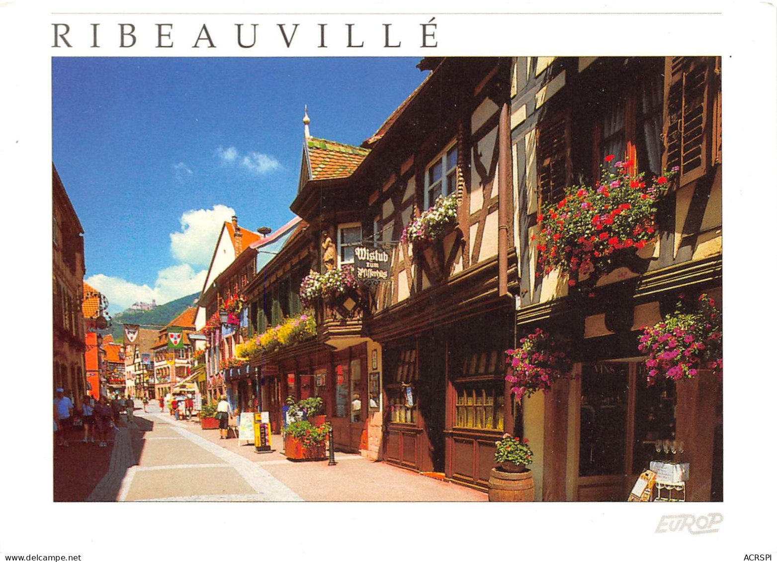 RIBEAUVILLE Grand Rue Et Chateau St Ulrich 12(scan Recto-verso) MA2025 - Ribeauvillé