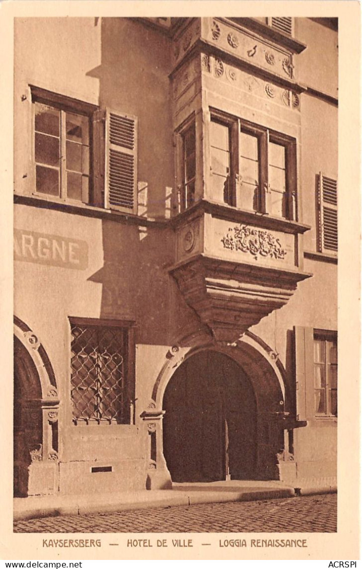 KAYSERSBERG Hotel De Ville Loggia Renaissance 27(scan Recto-verso) MA2025 - Kaysersberg