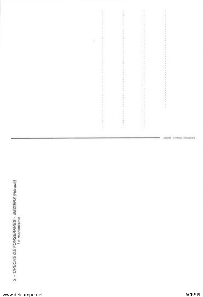 BEZIERS  FONSERANES  Santons La Creche   Le Mecanisme  16   (scan Recto-verso)MA2023Bis - Beziers