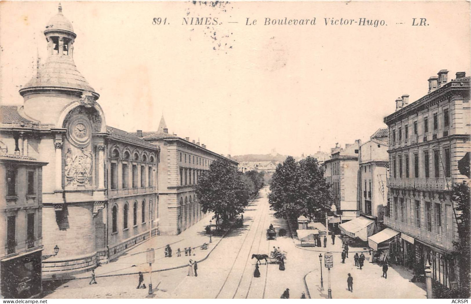 NIMES Le Boulevard Victor Hugo 1(scan Recto-verso) MA2023 - Nîmes