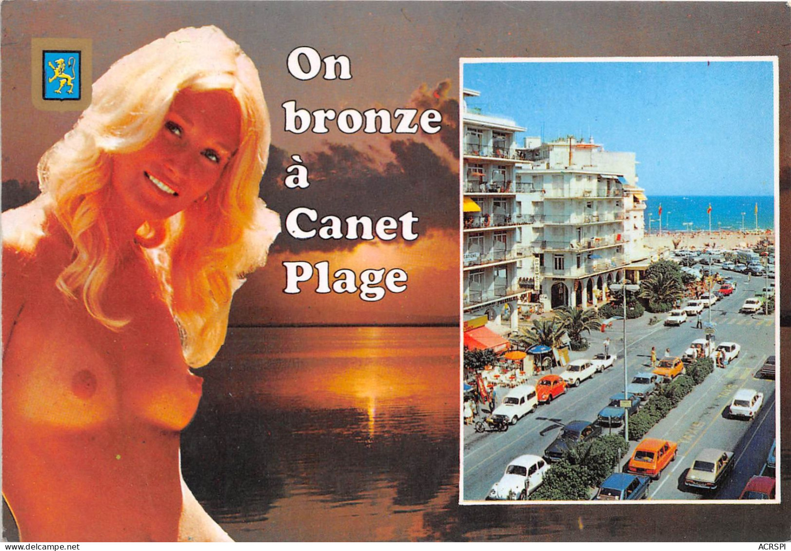 CANET PLAGE Avenue De La Mediterranee On Bronze A Canet Plage 27(scan Recto-verso) MA2021 - Canet Plage