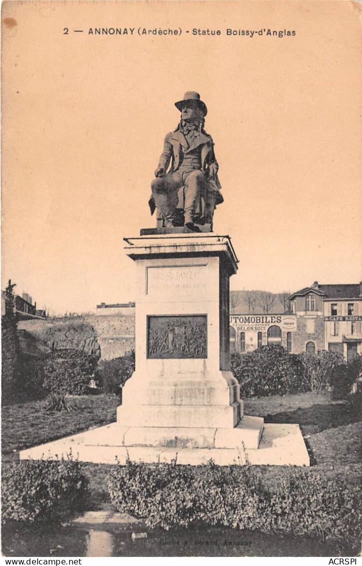 ANNONAY Staue Boissy D Anglas 8(scan Recto-verso) MA2015 - Annonay