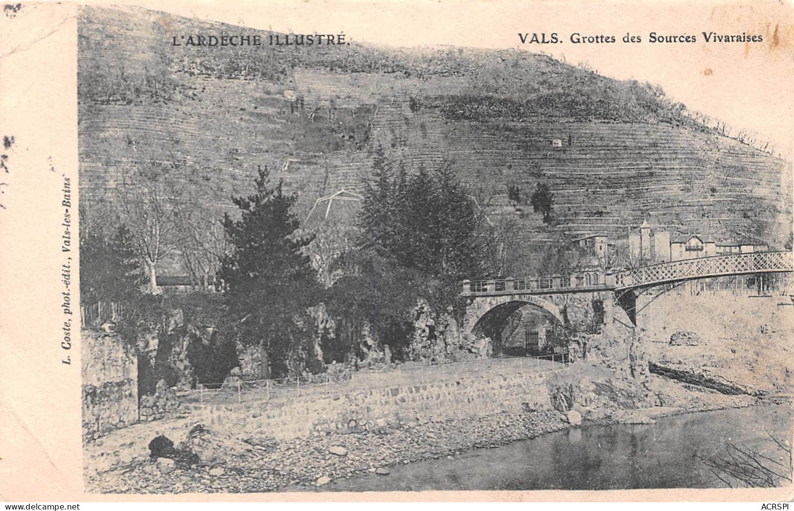 VALS Grottes Des Sources Vivaraises 18(scan Recto-verso) MA2015 - Vals Les Bains