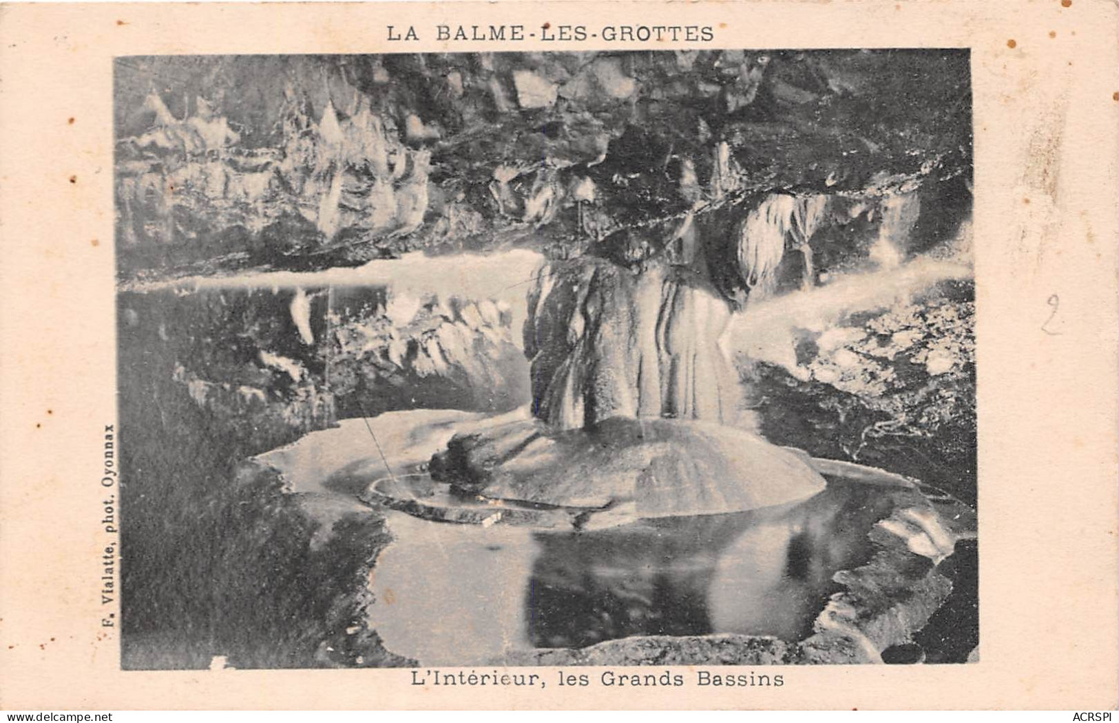 LA BALME LES GROTTES L Interieur Les Grands Bassins 22(scan Recto-verso) MA2015 - Autres & Non Classés