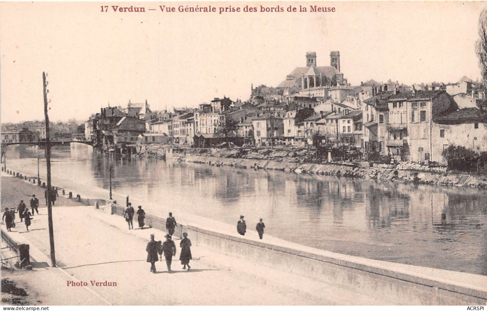 VERDUN Vue Generale Prise Des Bords De La Meuse 7(scan Recto-verso) MA2013 - Verdun