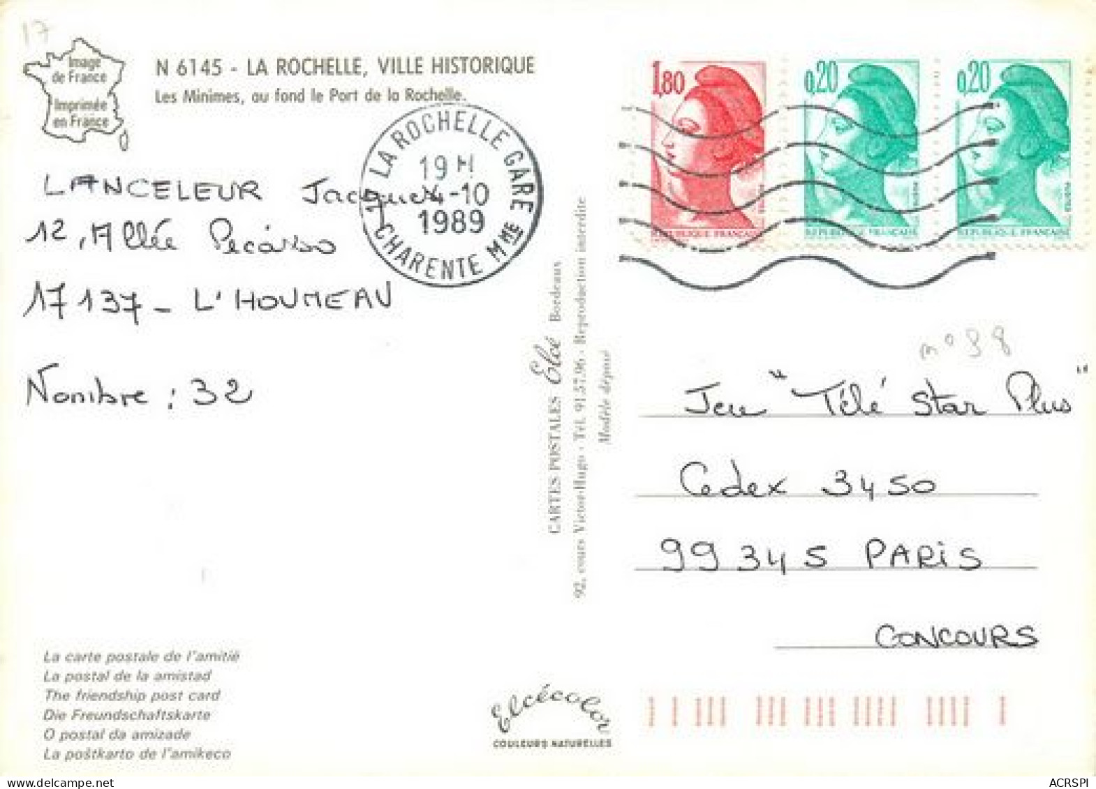 LA ROCHELLE   Le Port   17   (scan Recto-verso)MA2012Bis - La Rochelle