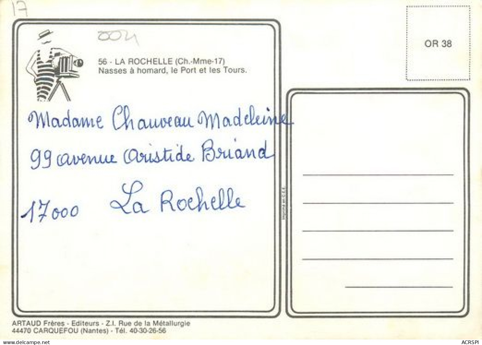 LA ROCHELLE  Nasses à Homard   6   (scan Recto-verso)MA2012Bis - La Rochelle