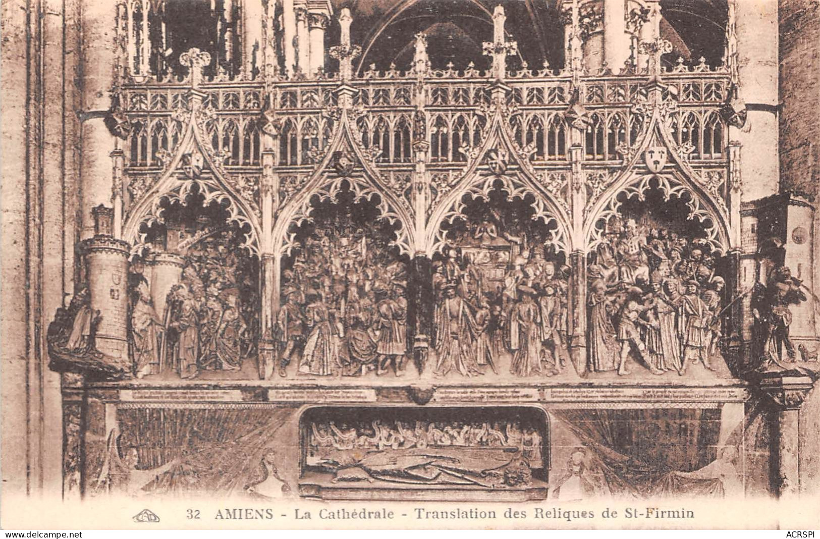 AMIENS LA Cathedrale Translation Des Reliques De St Firmin 5(scan Recto-verso) MA2012 - Amiens