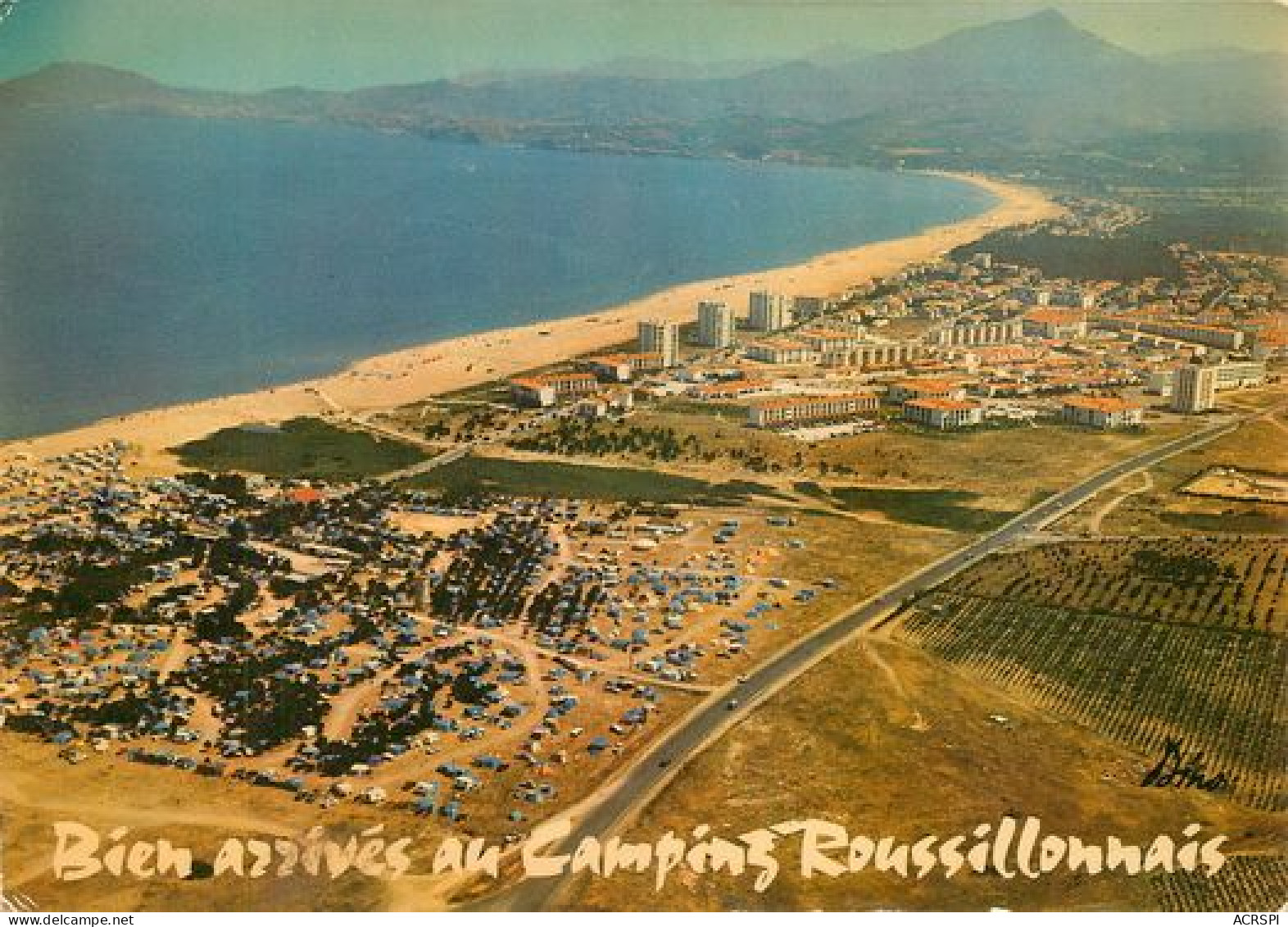 ARGELES  Sur MER Le Camping Roussillonnais 23   (scan Recto-verso)MA2032Ter - Argeles Sur Mer