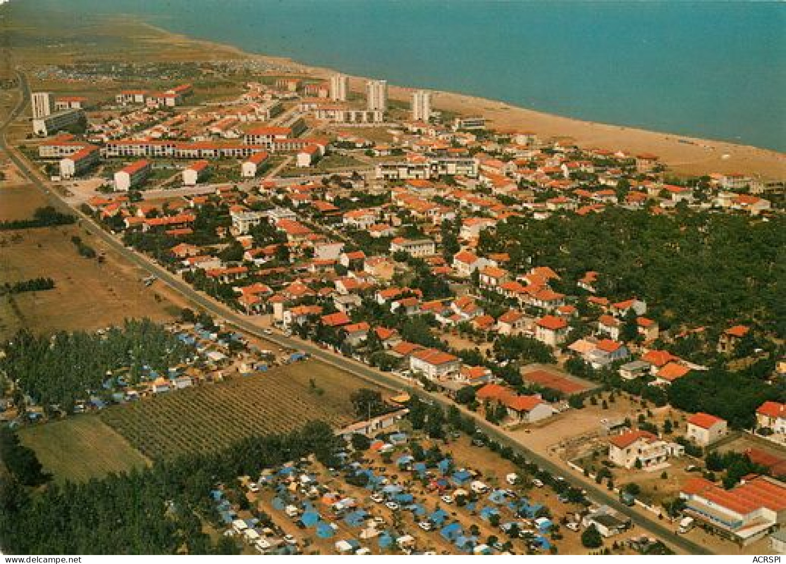 ARGELES SUR MER  Vue Aerienne  18   (scan Recto-verso)MA2032Ter - Argeles Sur Mer