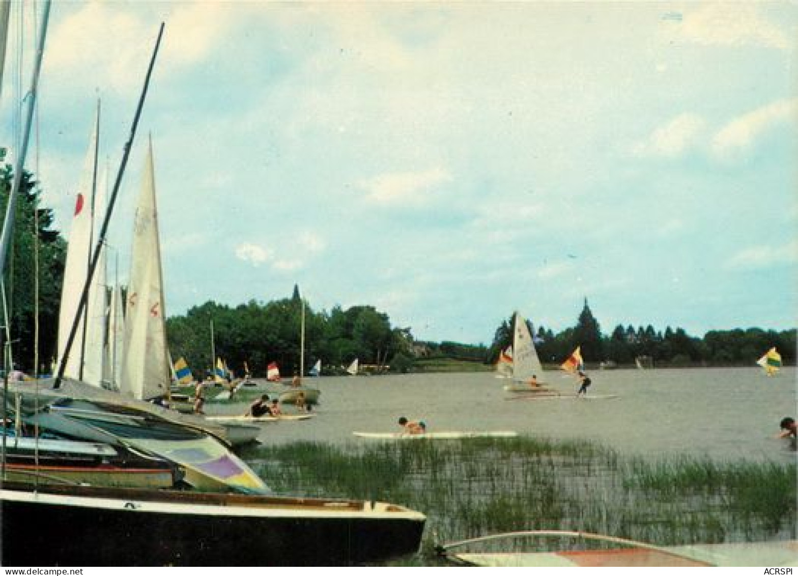 Saint-Fargeau Reservoir Du Bourdon L'école De Voile 40   (scan Recto-verso)MA2032Bis - Saint Fargeau