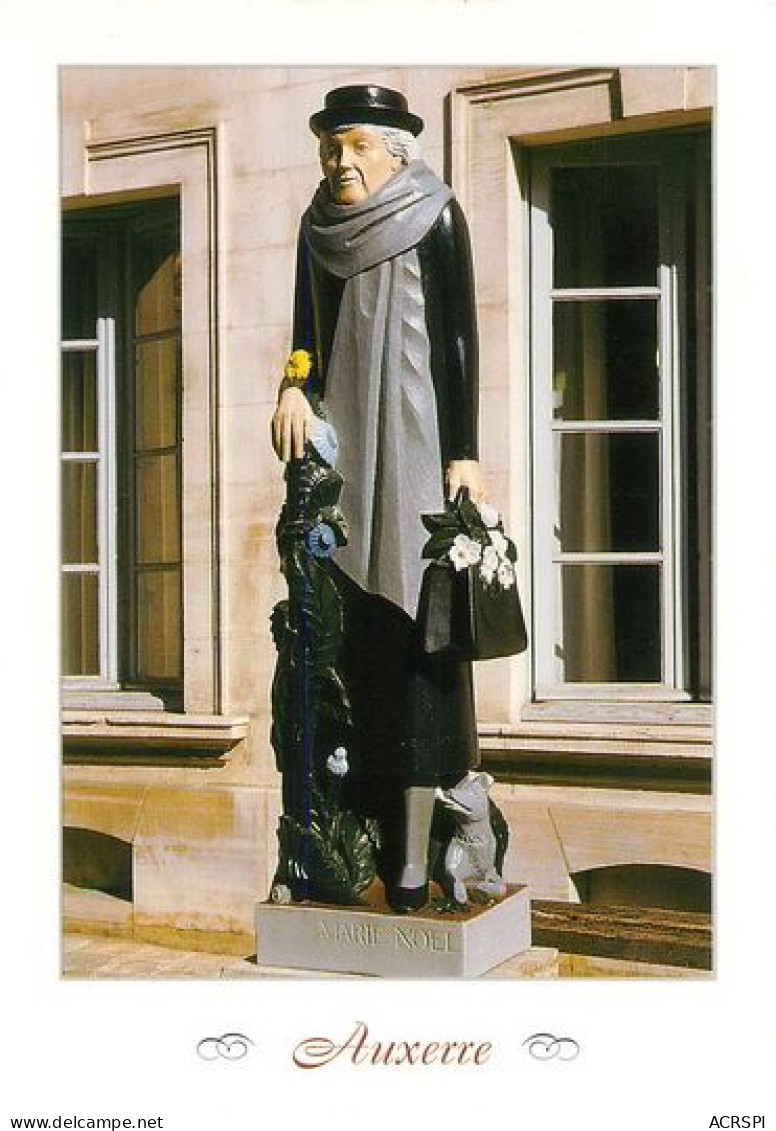 AUXERRE Statue De Marie Noel Par Francois BROCHET  15   (scan Recto-verso)MA2032Bis - Auxerre