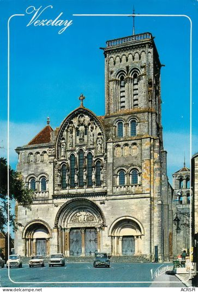 VEZELAY  église Abbatiale De La Madeleine  La Facade   11   (scan Recto-verso)MA2032Bis - Vezelay