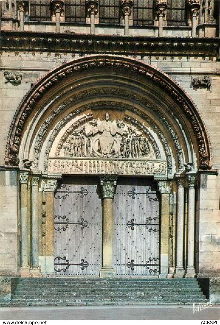 VEZELAY  Portail Central De La Basilique  7   (scan Recto-verso)MA2032Bis - Vezelay