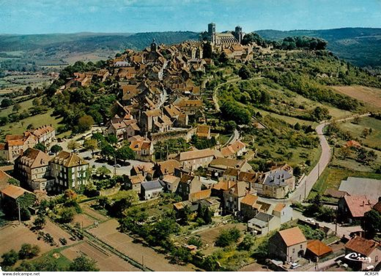 VEZELAY  Vue Aerienne   5   (scan Recto-verso)MA2032Bis - Vezelay