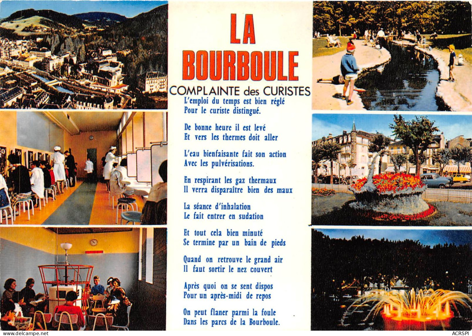 LA BOURBOULE Station Thermale Et Touristique Panorama Sur Le Casino Les Aerosols 6(scan Recto-verso) MA2032 - La Bourboule