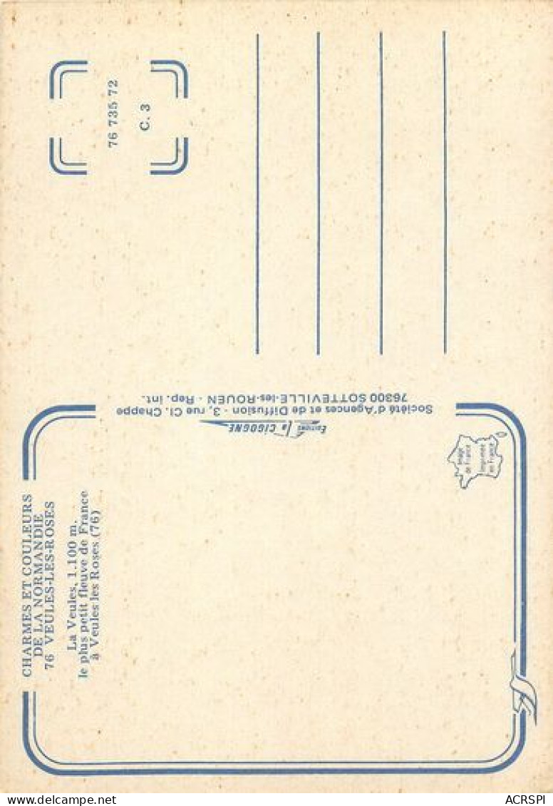 VEULES LES ROSES  Le Plus Petit Fleuve De France   2   (scan Recto-verso)MA2030Ter - Veules Les Roses