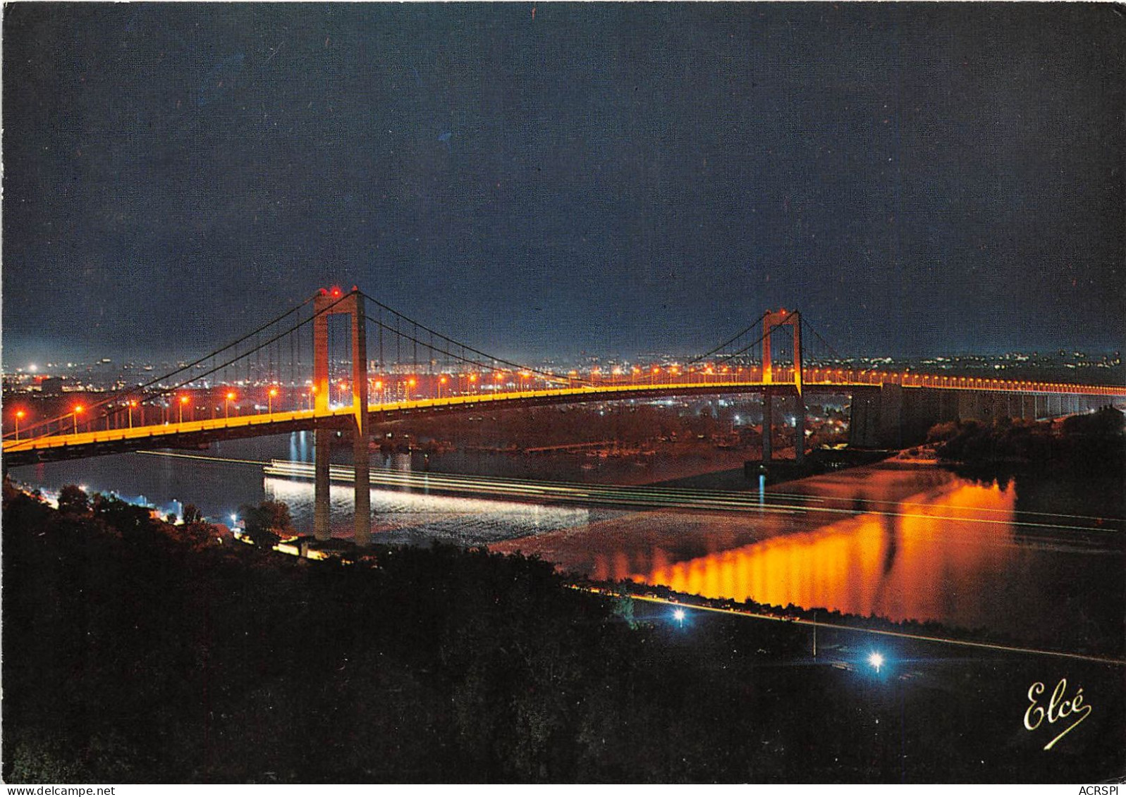 BORDEAUX Le Grand Pont Suspendu La Nuit 31(scan Recto-verso) MA2030 - Bordeaux