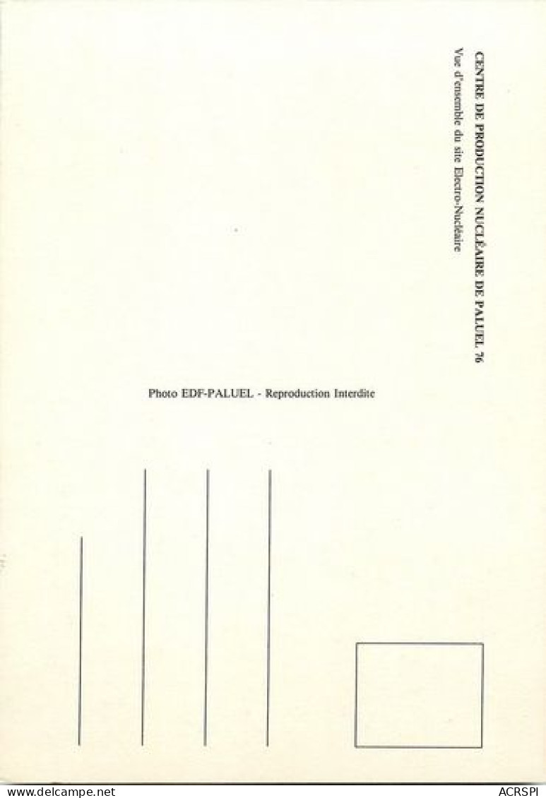 Centrale Nucléaire De Paluel Prés De Dieppe Vue D'ensemble   58   (scan Recto-verso)MA2030Ter - Dieppe