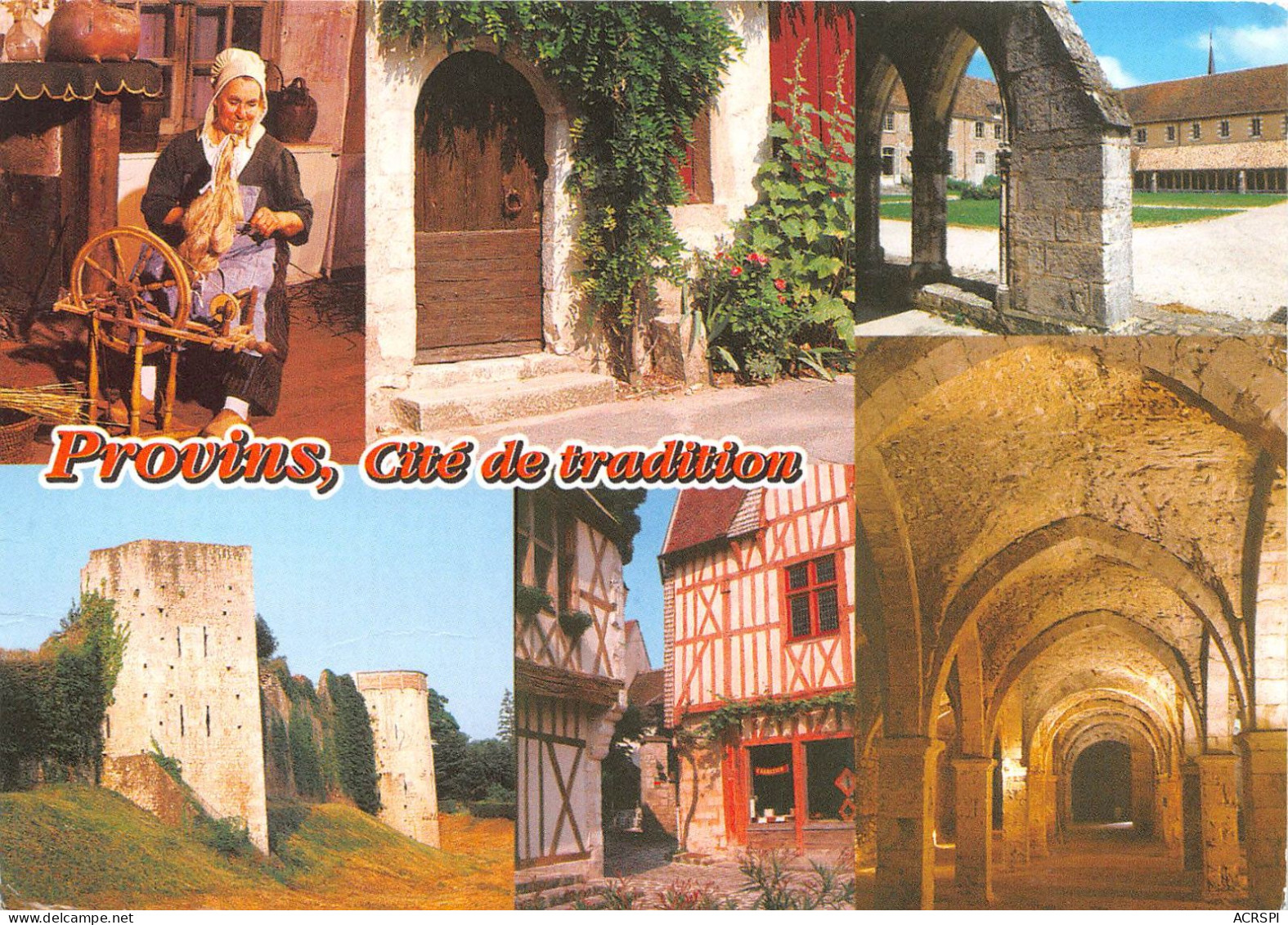 PROVINS Cite Medievale Les Vieux Quartiers Le Couvent Des Cordelieres Les Remparts 22(scan Recto-verso) MA2029 - Provins