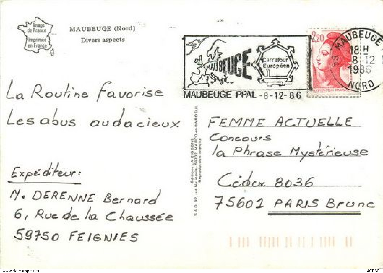 MAUBEUGE  Divers Aspects Multivue  24 (scan Recto-verso)MA2028Ter - Maubeuge