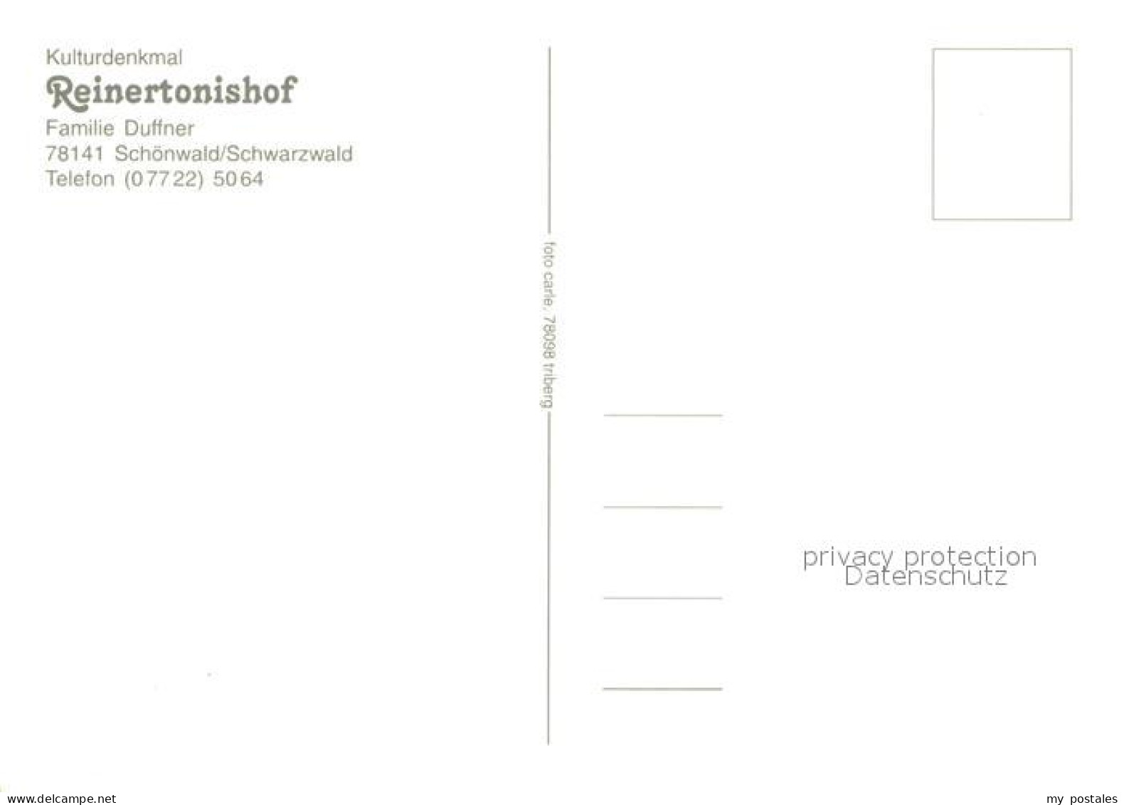 73748003 Schoenwald Schwarzwald Kulturdenkmal Reinertonishof Schoenwald Schwarzw - Sonstige & Ohne Zuordnung