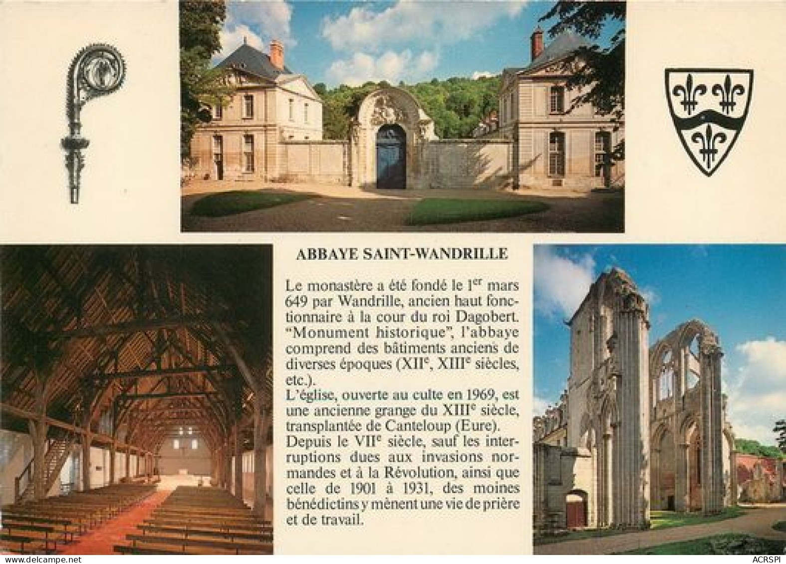 SAINT WANDRILLE L'abbaye  28   (scan Recto-verso)MA2046Ter - Saint-Wandrille-Rançon
