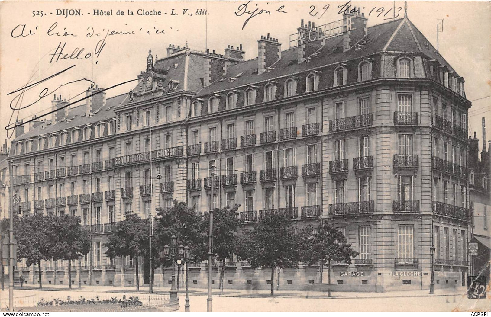 DIJON Hotel De La Cloche 23(scan Recto-verso) MA2045 - Dijon